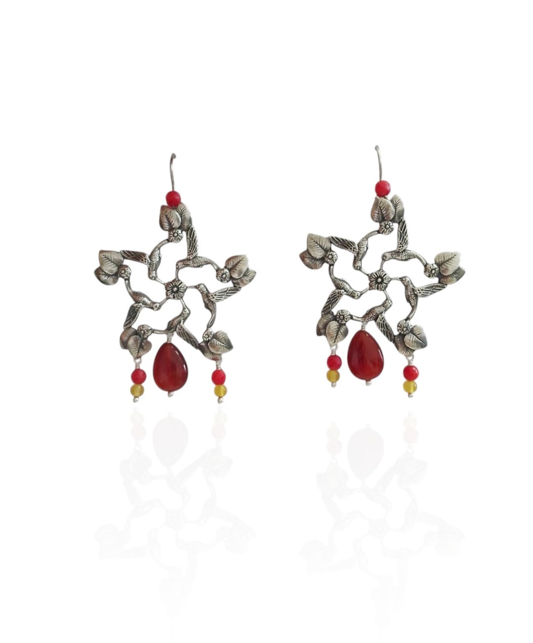 Mandala Hummingbird Earrings