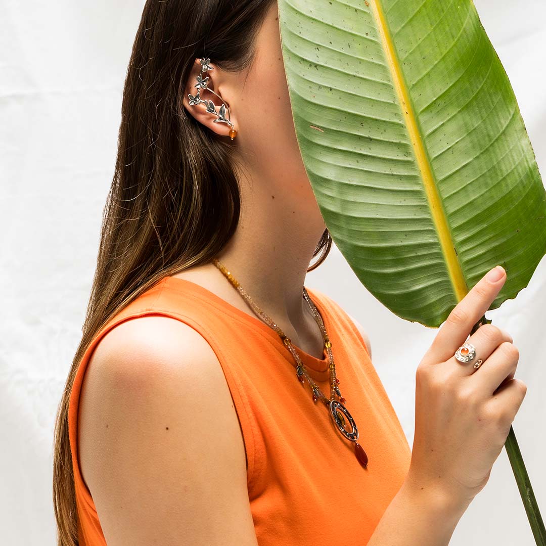 Aretes Orquídea Chiapaneca Mixto