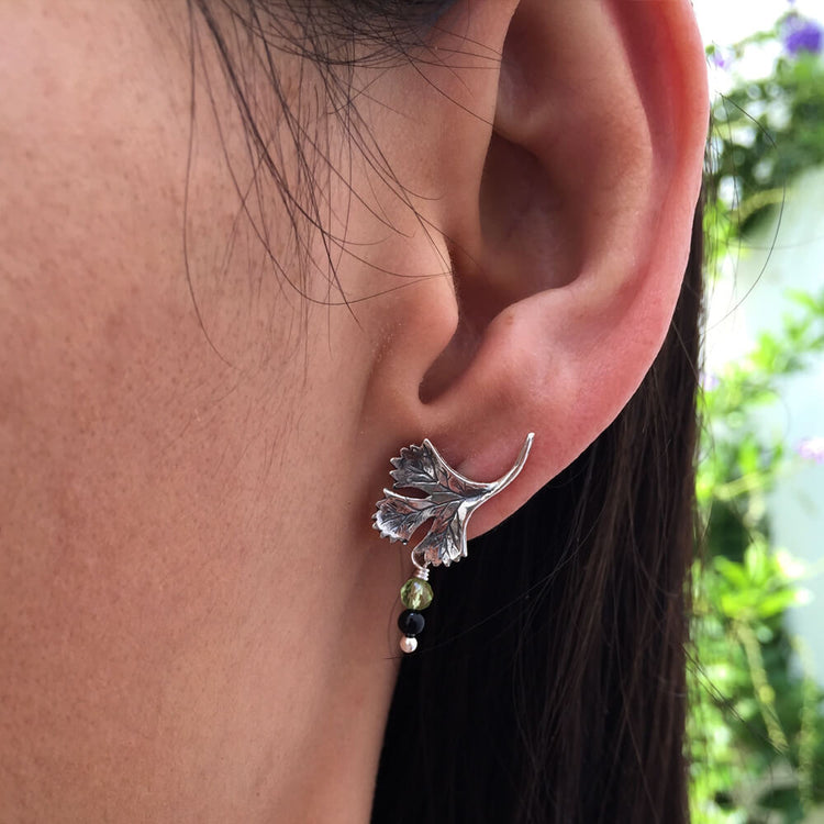 Aretes Cilantro Una Hoja (892711829547)