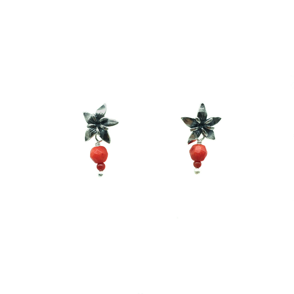 Aretes Flor de Café Med.