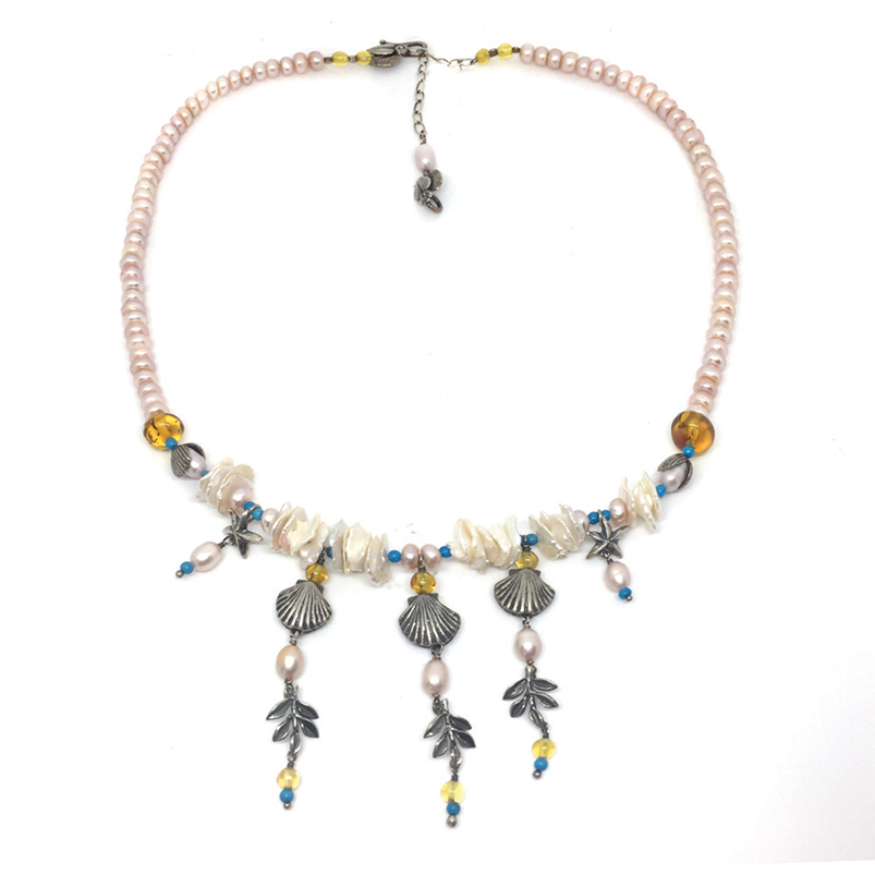 Collar Almejitas y Helechos