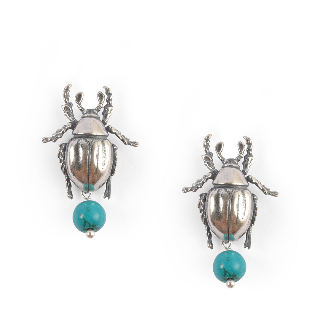 Beetle earrings