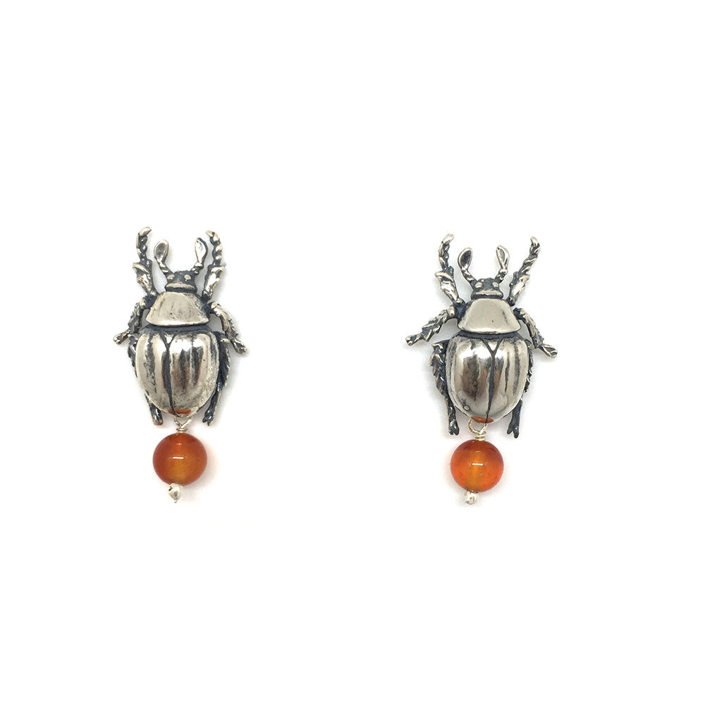 Beetle earrings