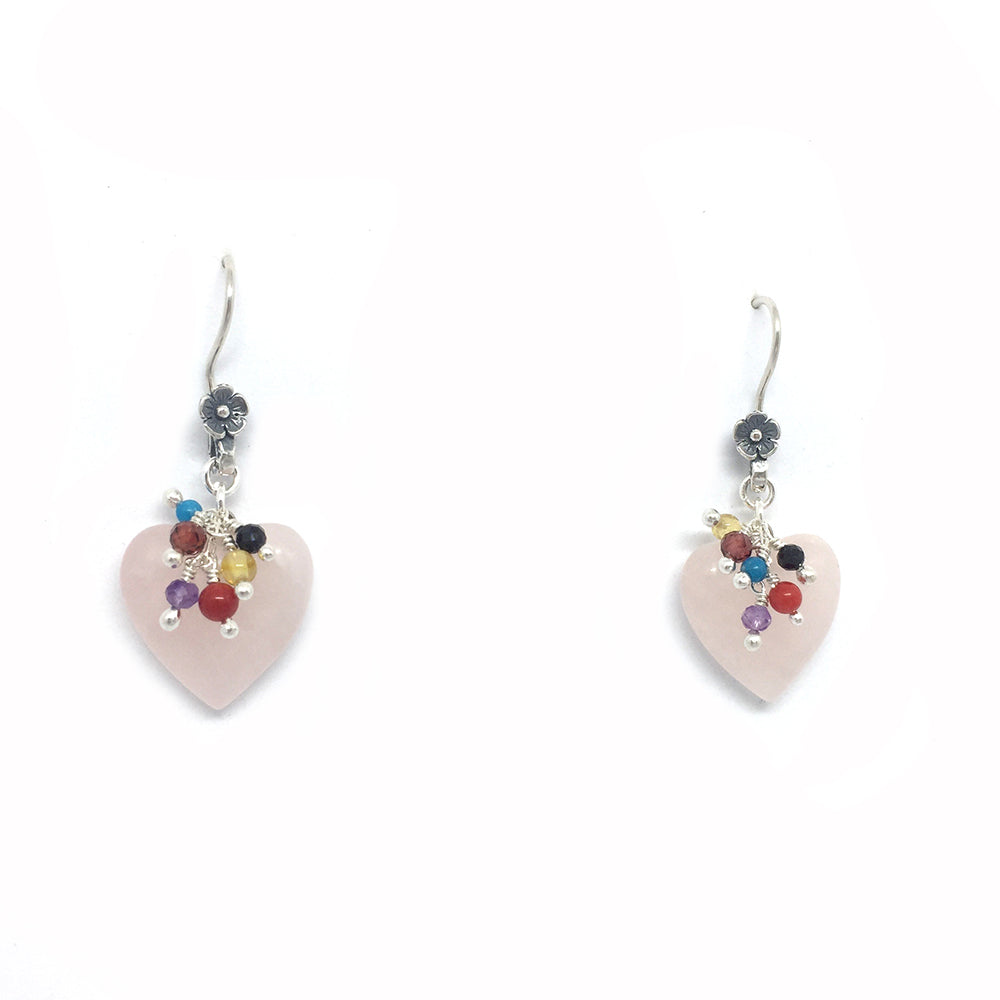 Aretes Malva Corazón Tilines