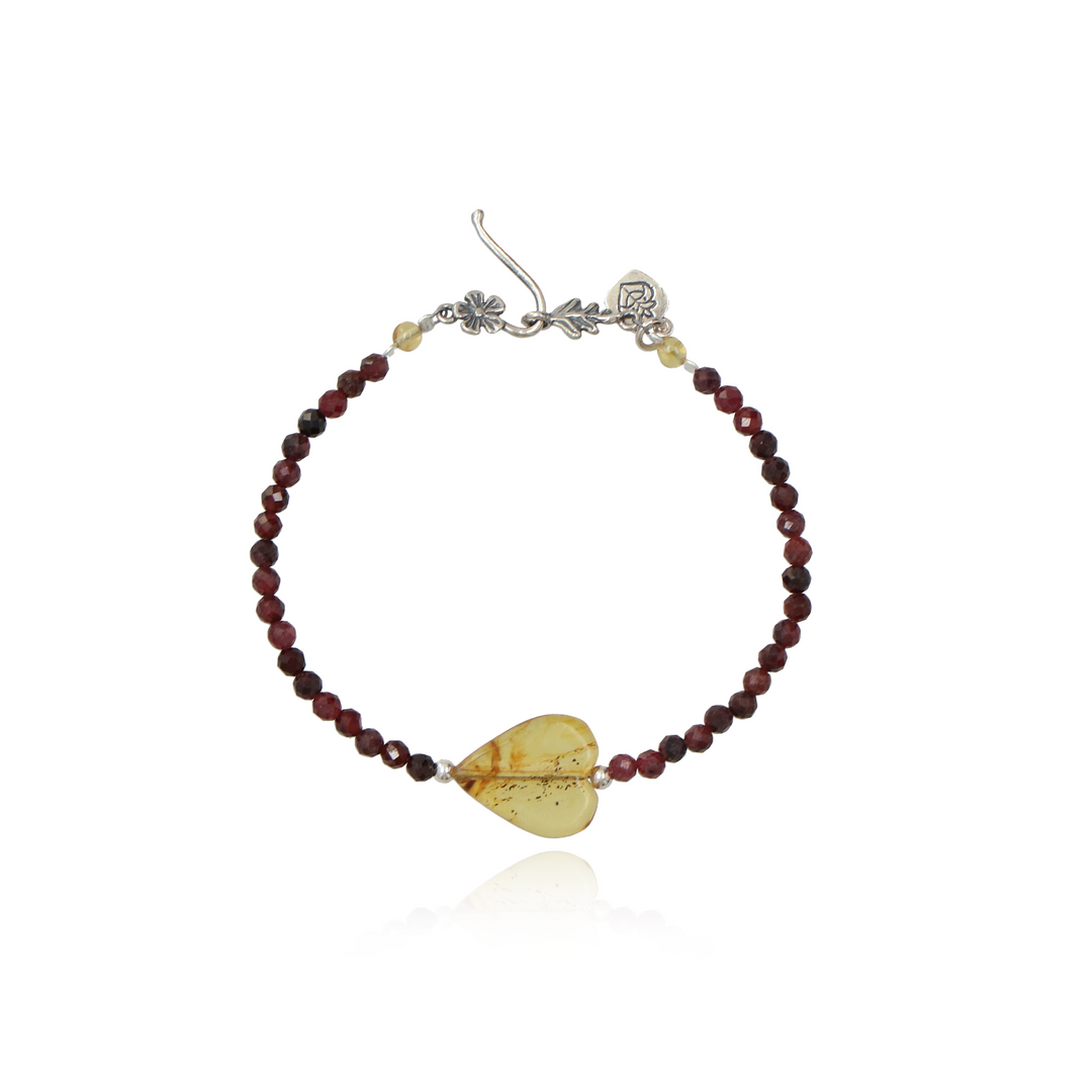 Pulsera Corazón de Ámbar