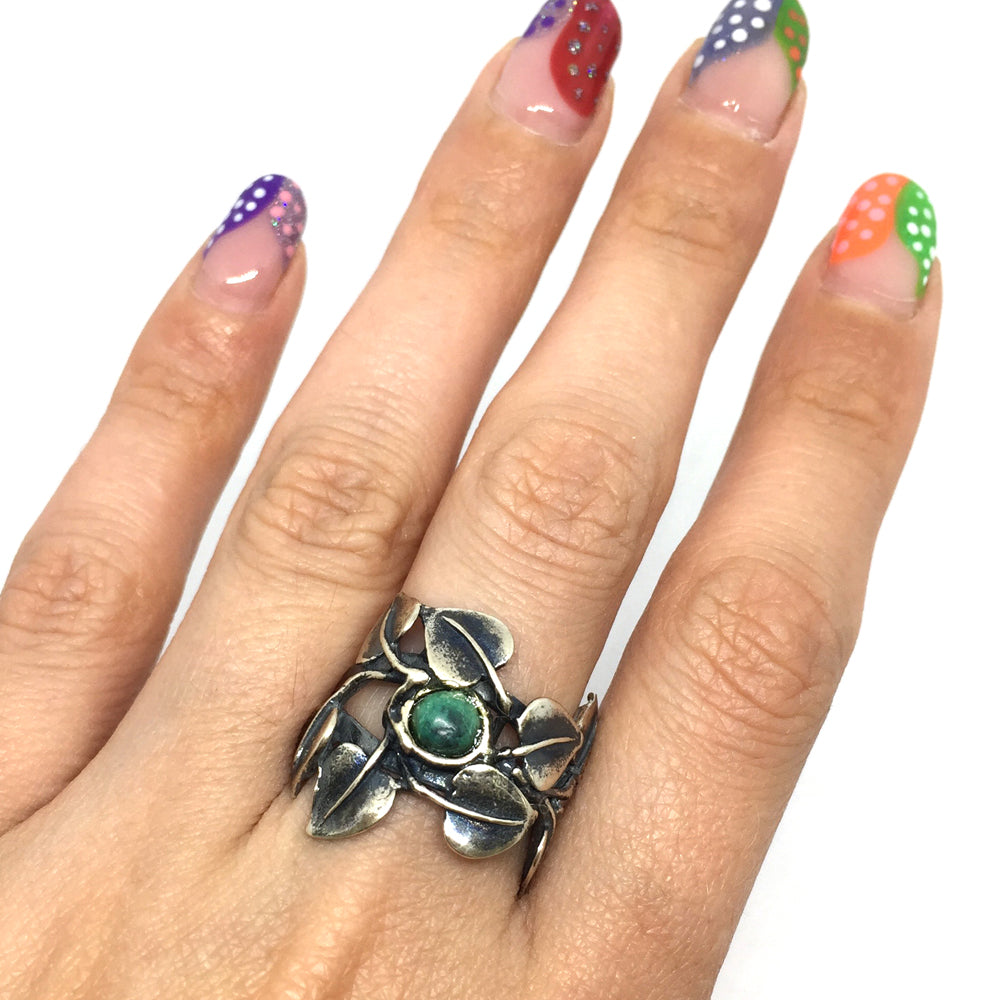 Large Music Leaves Ring