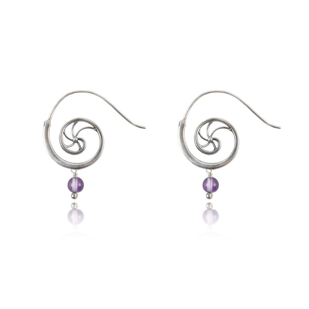 Medium spiral earrings