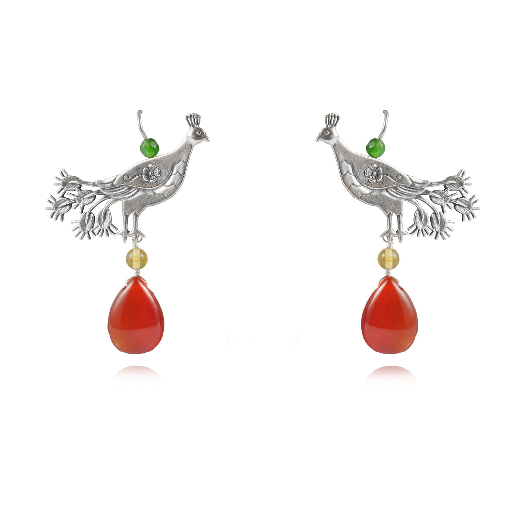 Aretes pavo real gde. llanura (1558187540523)