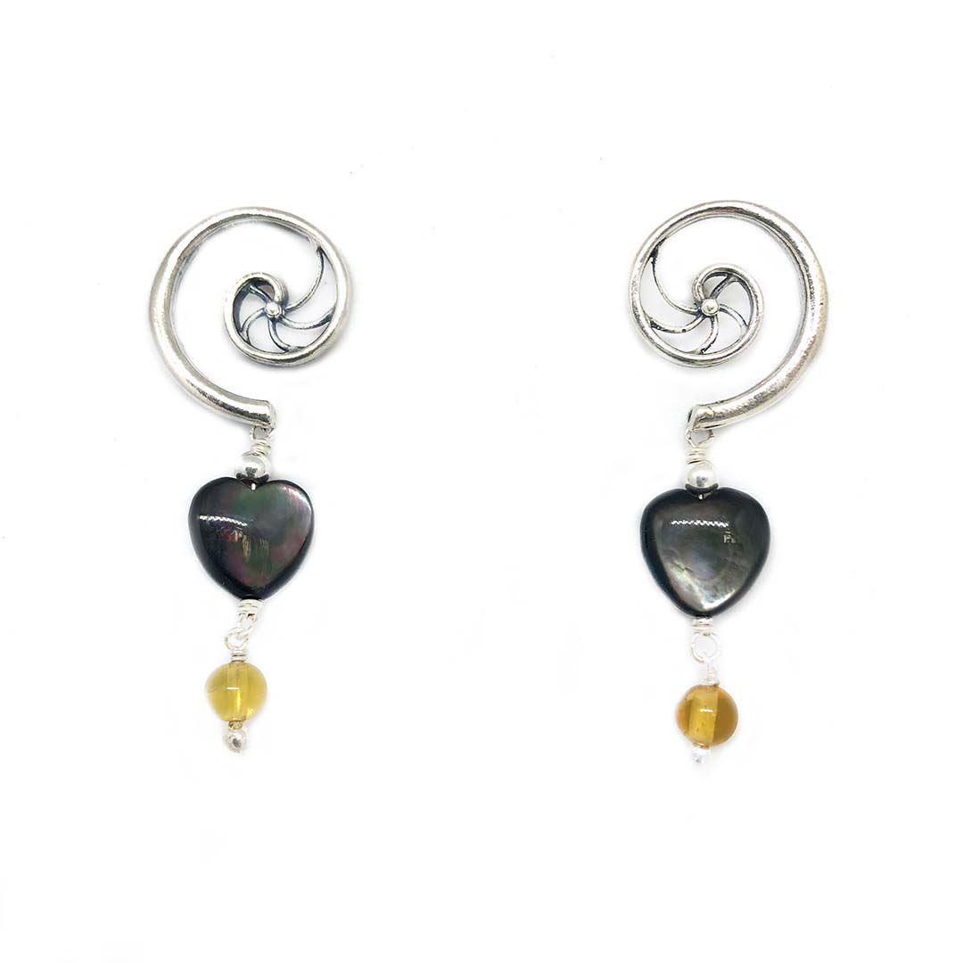 Spiral earrings