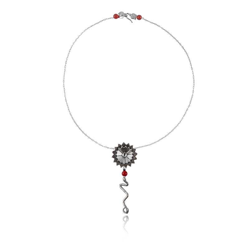 Gargantilla Flor Yalalag Gde. Serpiente (1611385831467)
