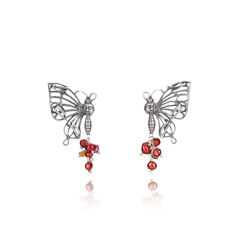 Aretes Media Mariposa Tilines