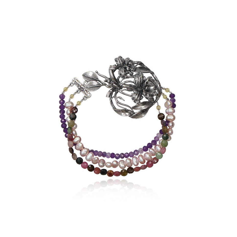 Pulsera Orquídea arcoiris