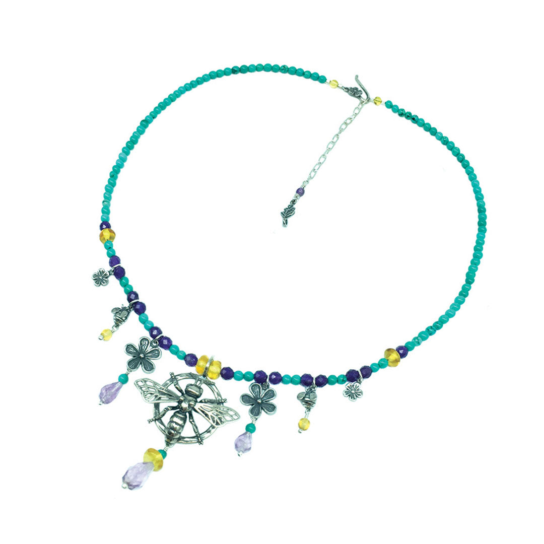 Collar Abeja sobre Círculo