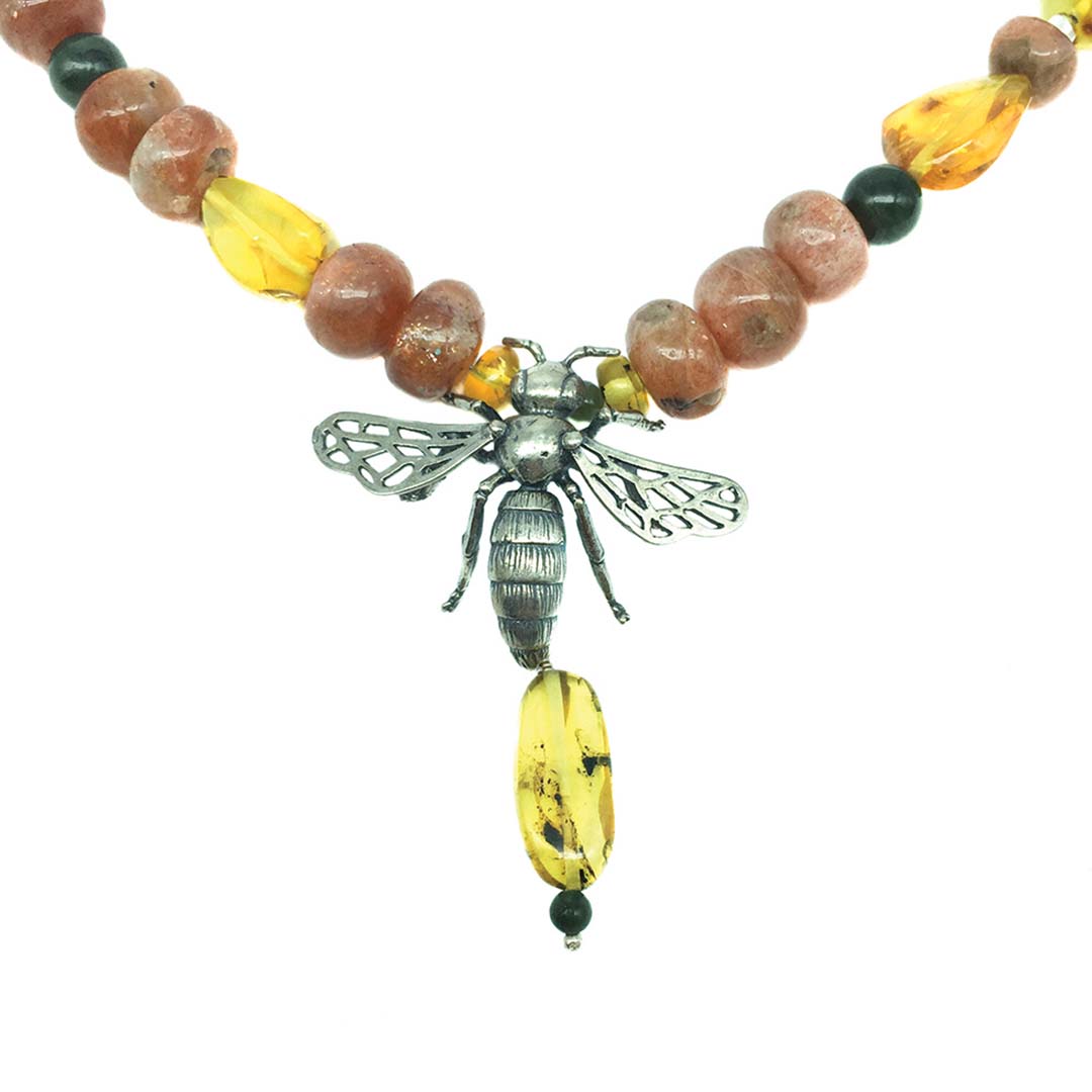 Collar Largo Abeja Colmenas