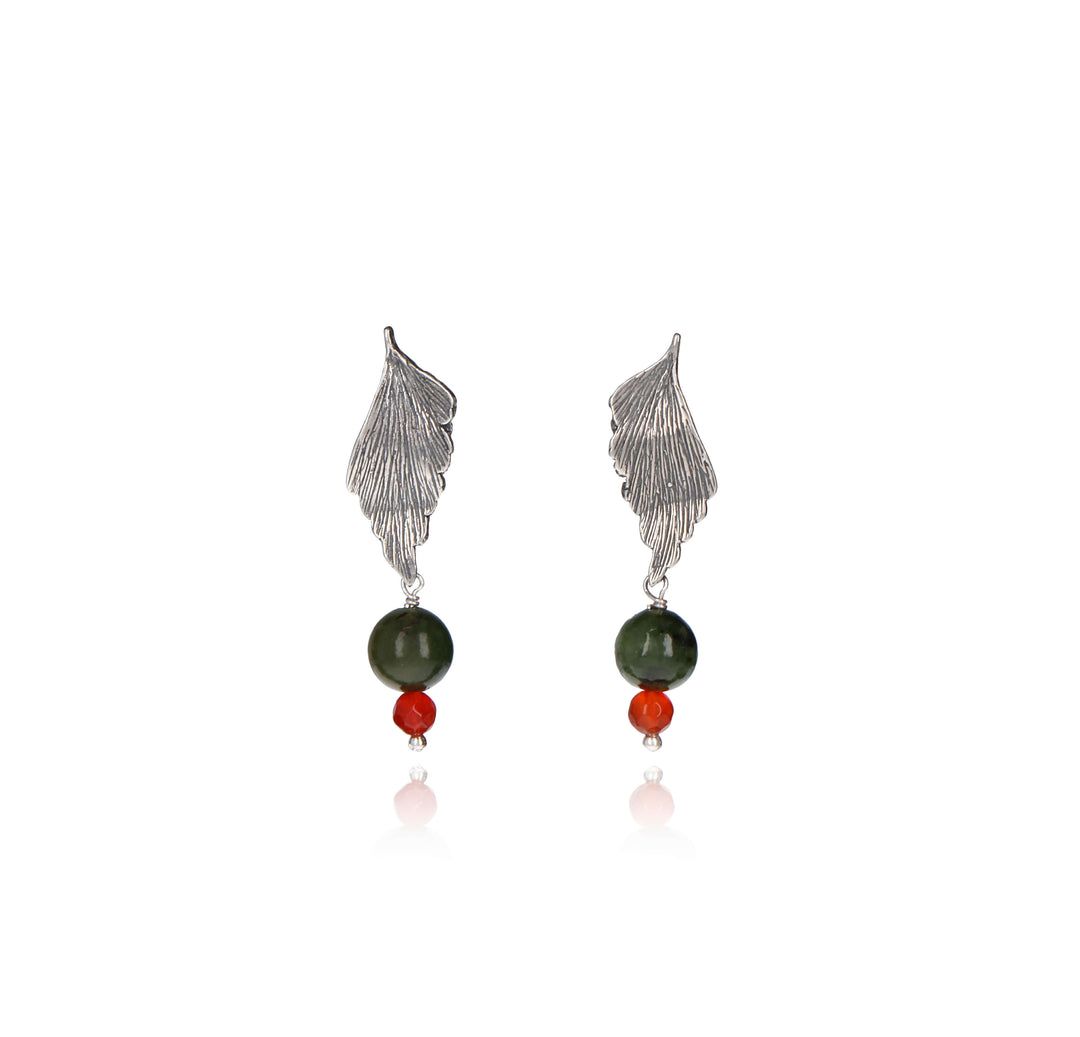 Arete Hojita de Helecho