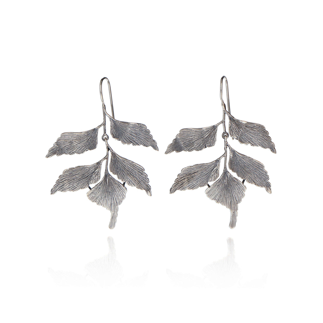 Aretes Hojas Helechos