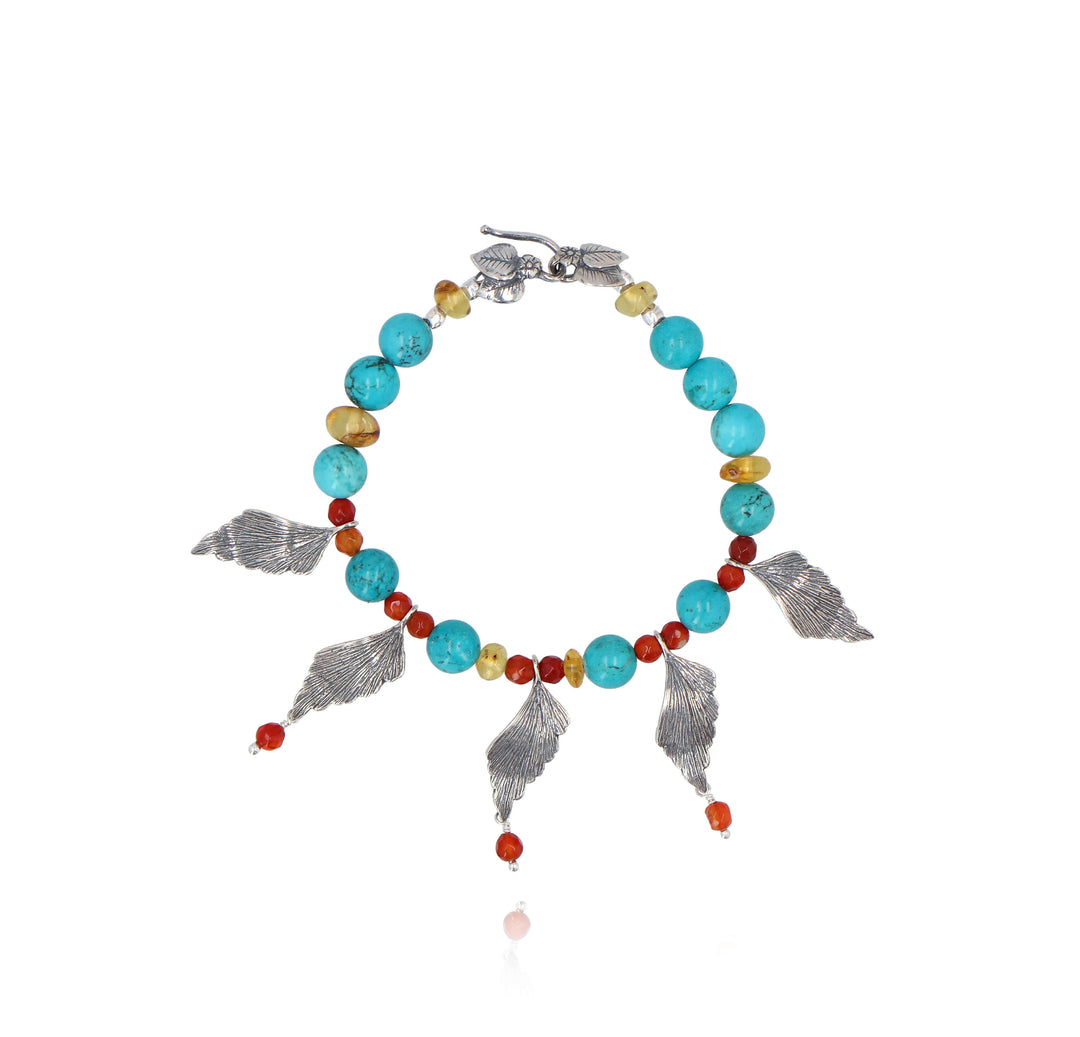 5-leaf fern bracelet