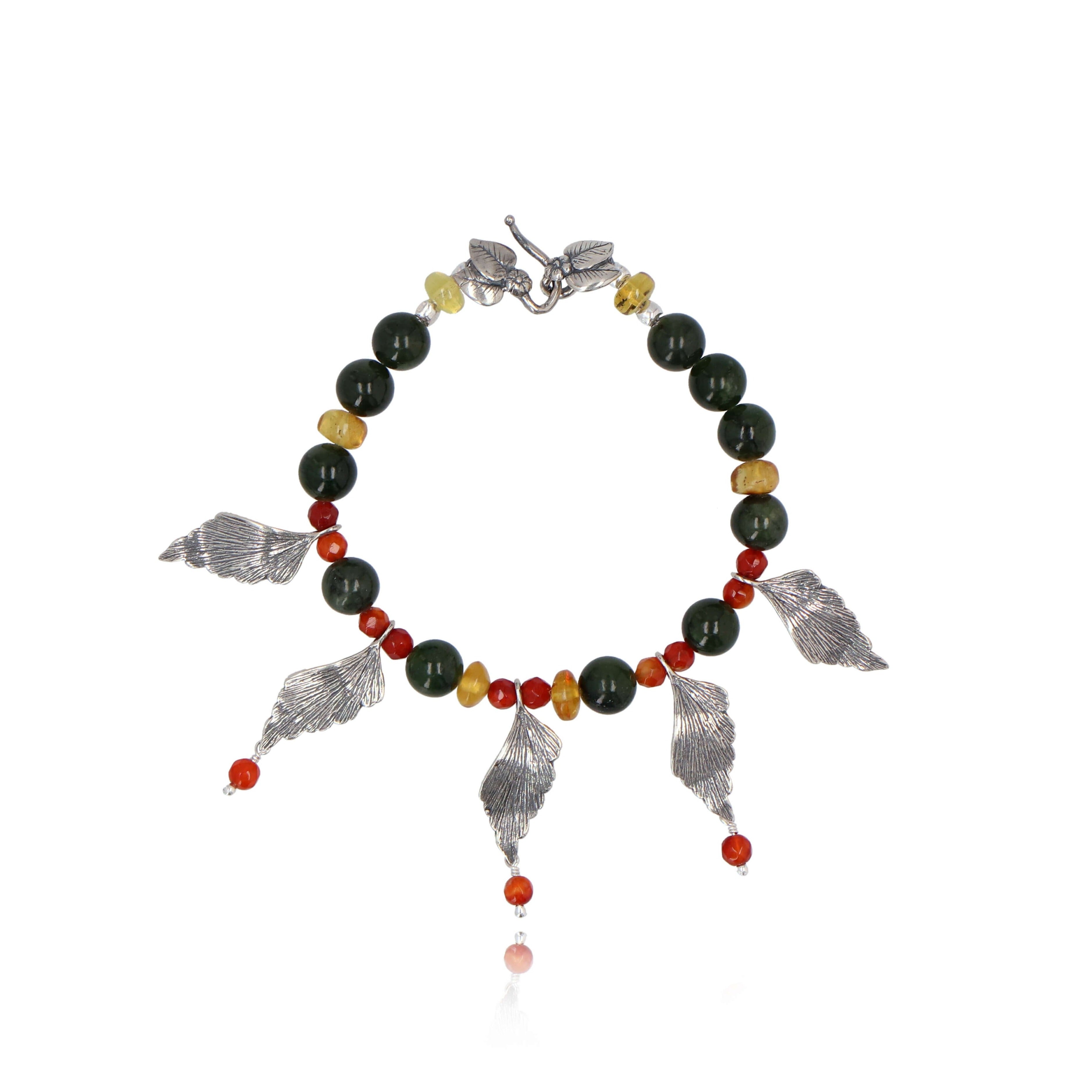 5-leaf fern bracelet
