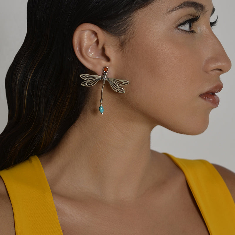 Aretes Libélulas con Rostro