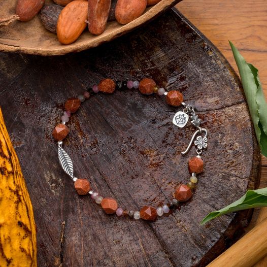 Pulsera Hojita de Cacao