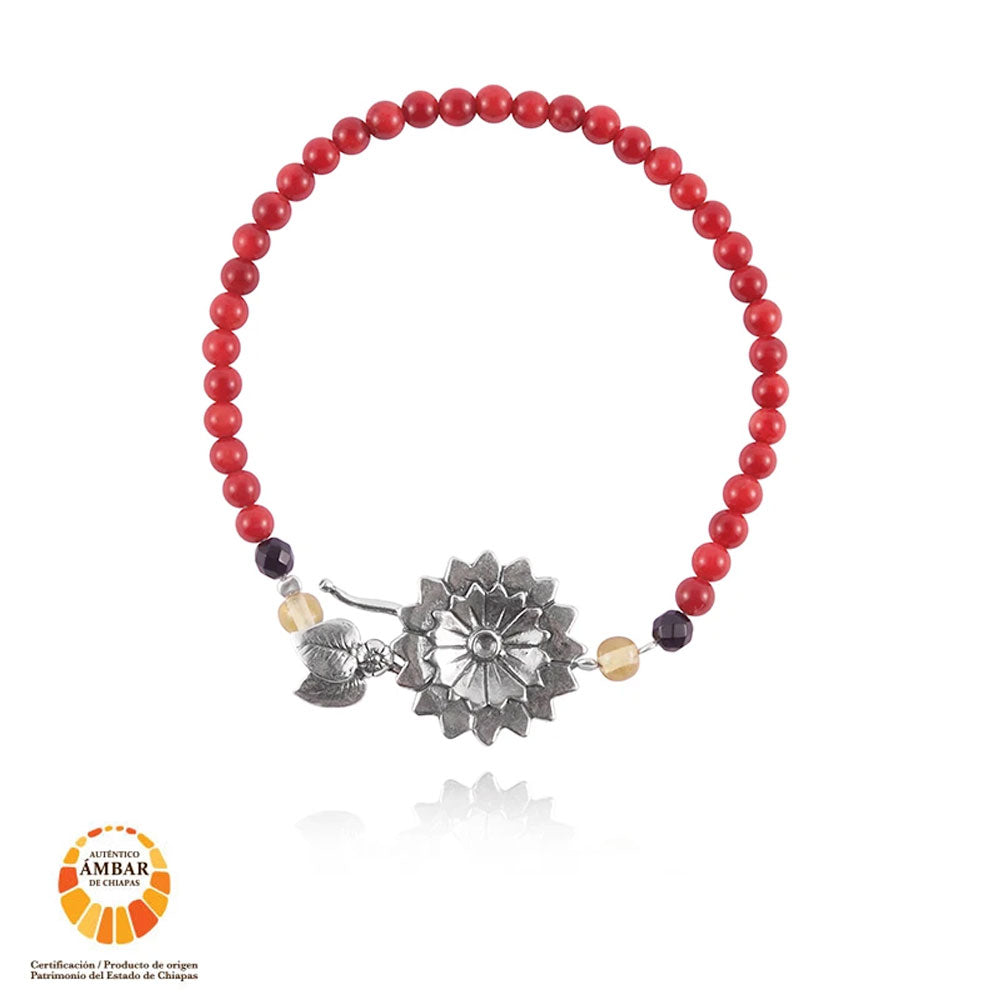 Pulsera Flor Yalalag Ch. (1611424497707)