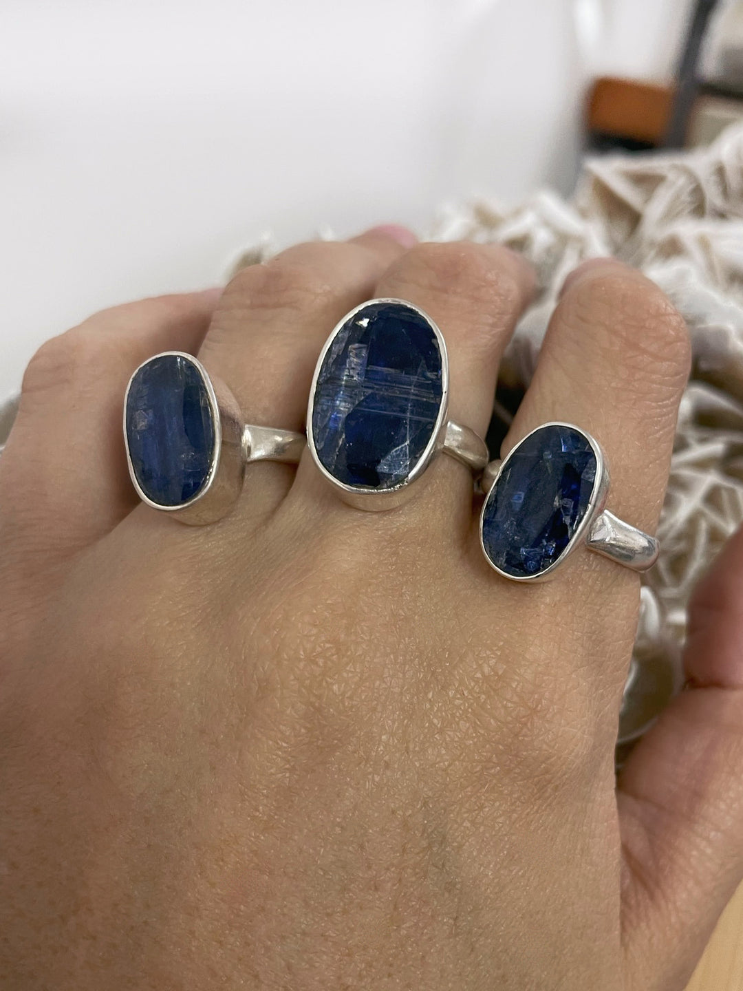 Anillo Zafiro azul