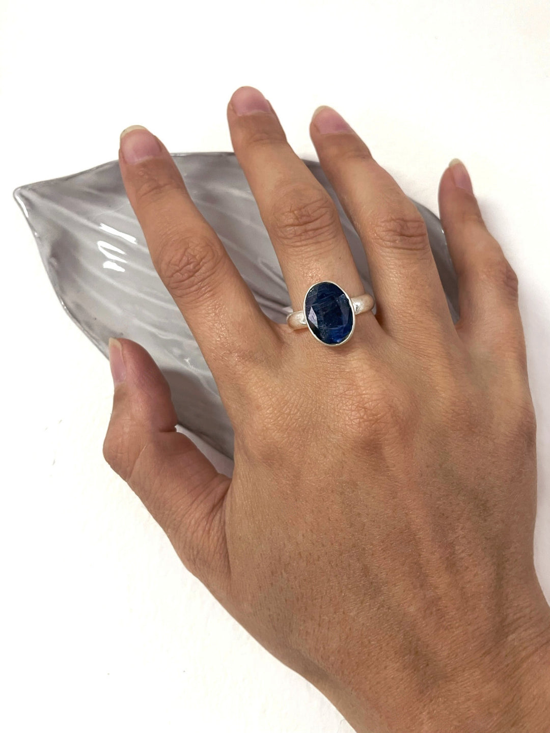 Anillo Zafiro azul