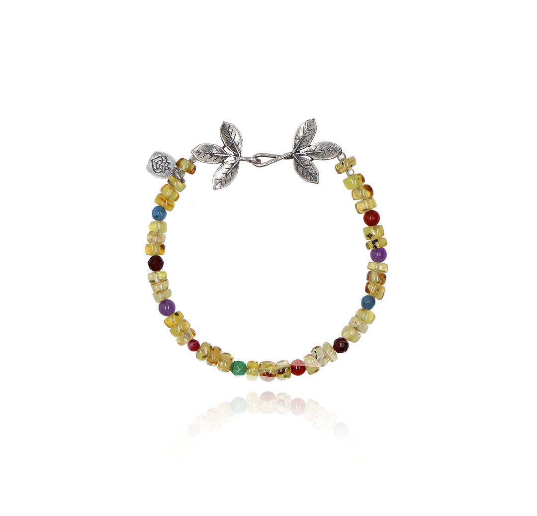 Indigo Leaf Bracelet