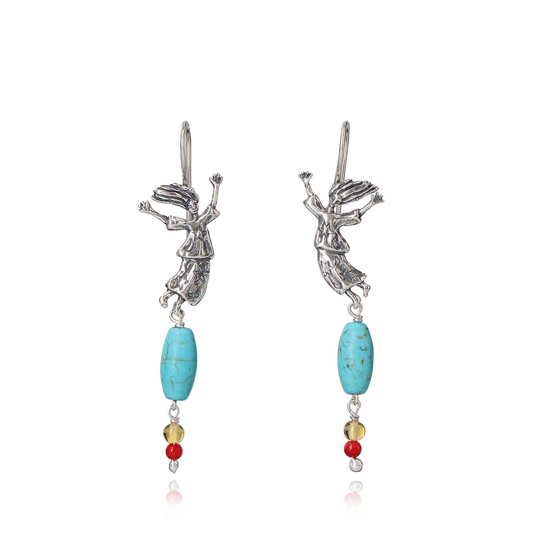 Flying Girl Earrings Girl